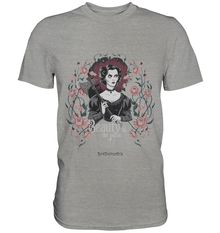 Blutige Schönheit - Dark Lady mit Axt - Premium Shirt | Unisex - Shirts | Dark Shadows Arts