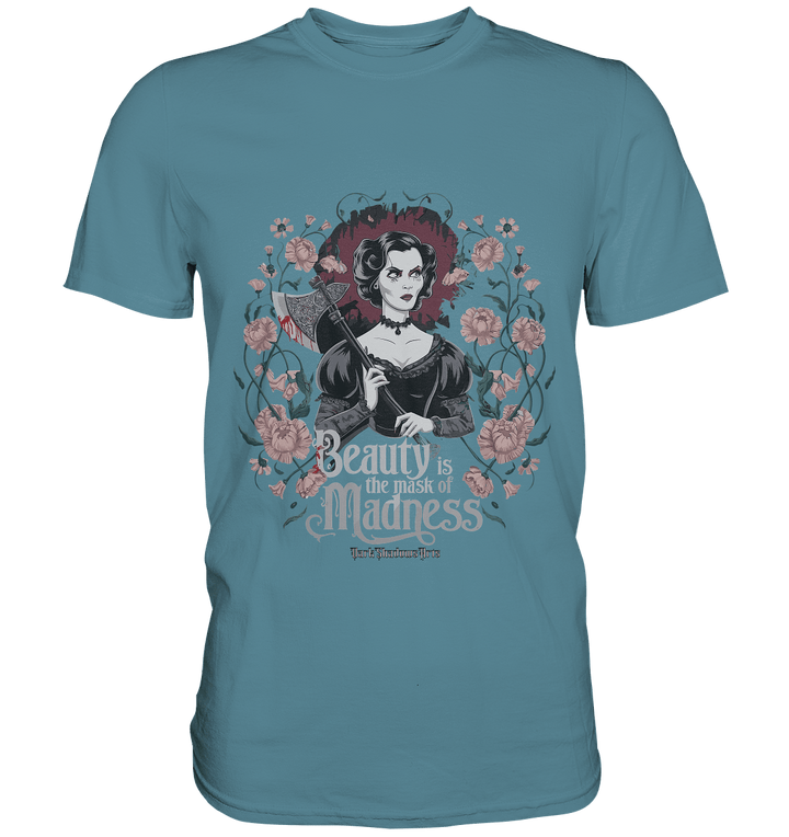 Blutige Schönheit - Dark Lady mit Axt - Premium Shirt | Unisex - Shirts | Dark Shadows Arts