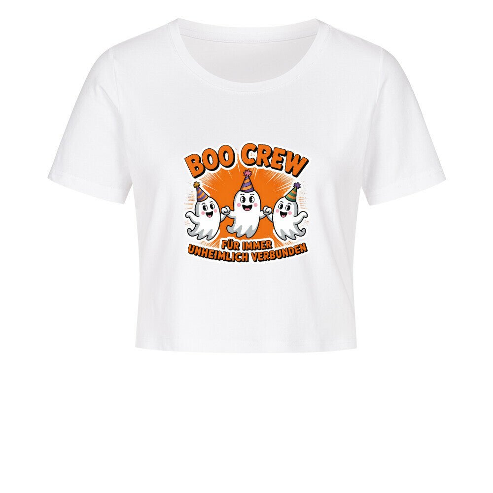Boo Crew – Für immer unheimlich verbunden - Ladies Cropped Tee | T-Shirt | Dark Shadows Arts