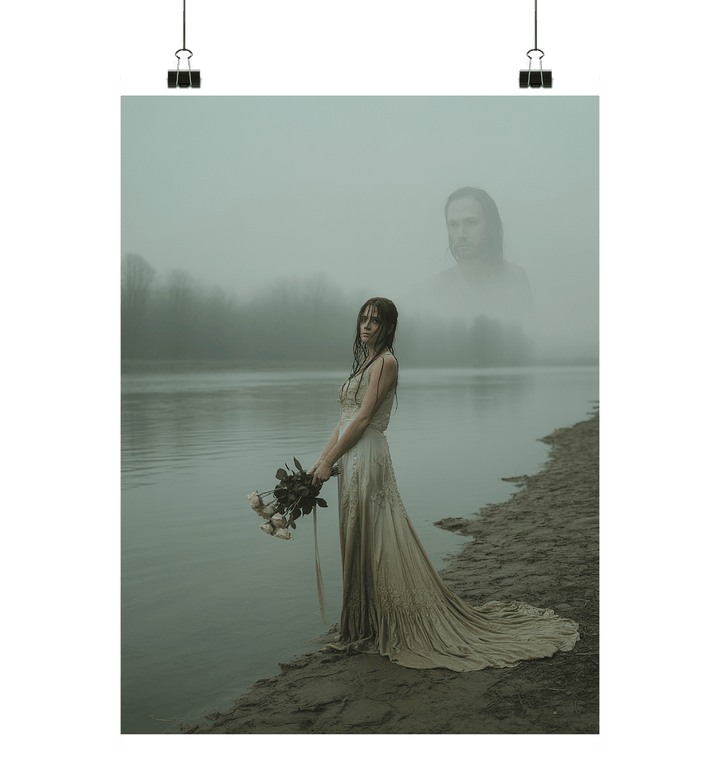 Bride of the Fog - Die verlorene Braut im Nebel der Erinnerungen - Poster Din A1 (hoch) | Wall Art | Dark Shadows Arts
