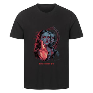 Broken Reflections – Zerrissene Seele im Spiegel - HigherBlanks Premium T-Shirt | T-Shirt | Dark Shadows Arts