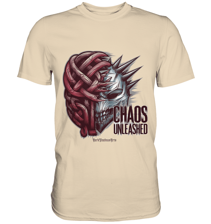 CHAOS UNLEASHED - Düstere Kraft & Grafische Intensität - Premium Shirt | Unisex - Shirts | Dark Shadows Arts
