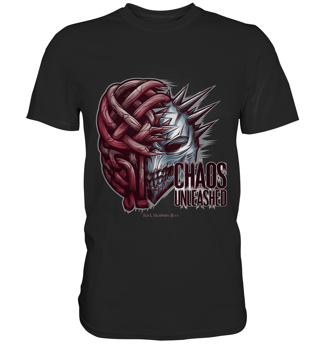 CHAOS UNLEASHED - Düstere Kraft & Grafische Intensität - Premium Shirt | Unisex - Shirts | Dark Shadows Arts