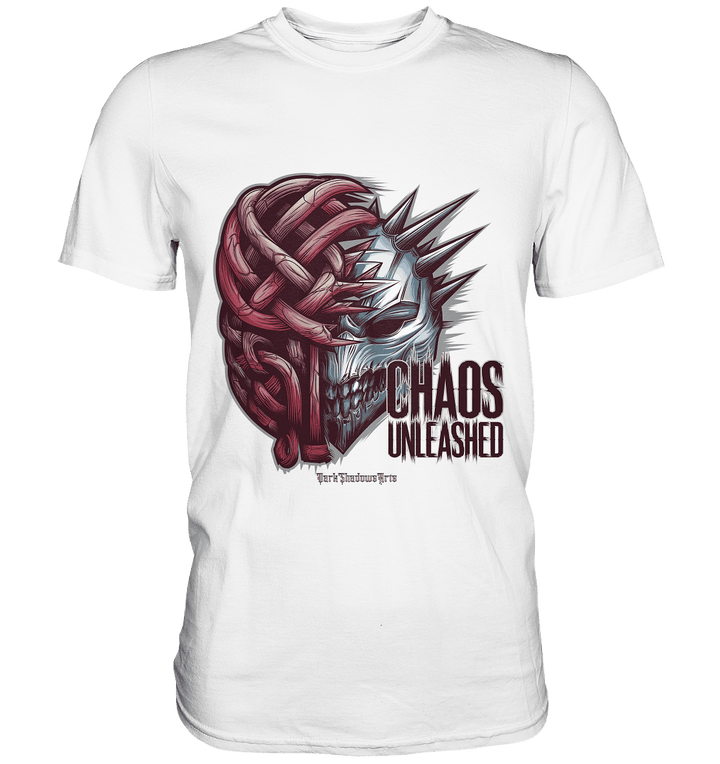 CHAOS UNLEASHED - Düstere Kraft & Grafische Intensität - Premium Shirt | Unisex - Shirts | Dark Shadows Arts