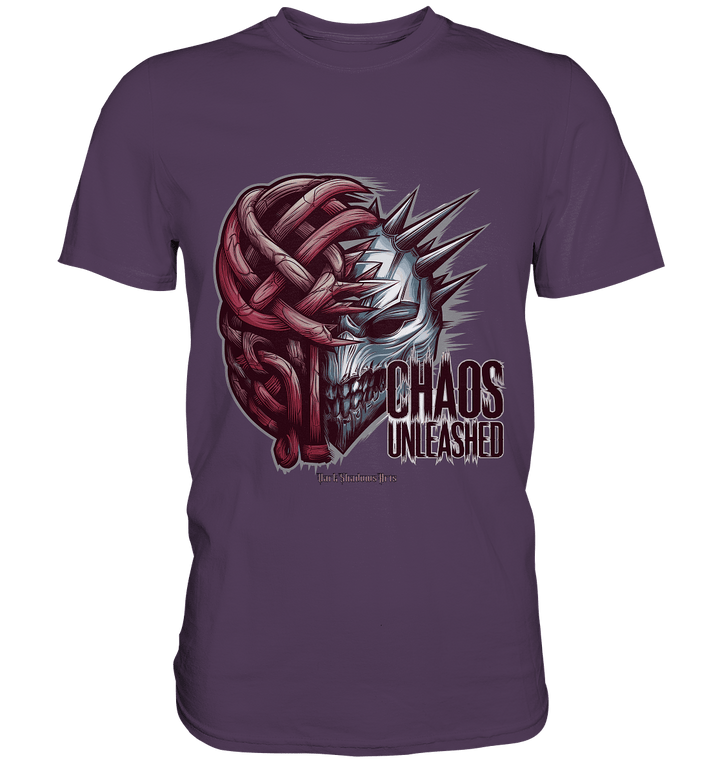 CHAOS UNLEASHED - Düstere Kraft & Grafische Intensität - Premium Shirt | Unisex - Shirts | Dark Shadows Arts