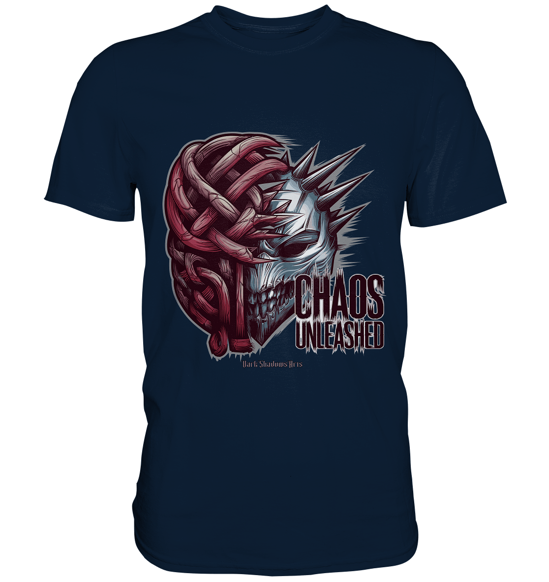 CHAOS UNLEASHED - Düstere Kraft & Grafische Intensität - Premium Shirt | Unisex - Shirts | Dark Shadows Arts