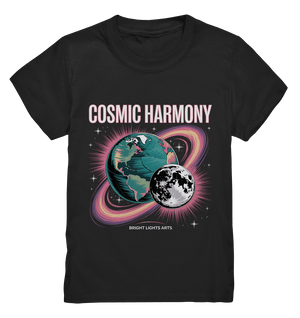 Cosmic Harmony ???????? – Erde & Mond in perfektem Gleichklang - Kids Premium Shirt | Kids & Babys | Dark Shadows Arts