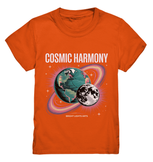 Cosmic Harmony ???????? – Erde & Mond in perfektem Gleichklang - Kids Premium Shirt | Kids & Babys | Dark Shadows Arts