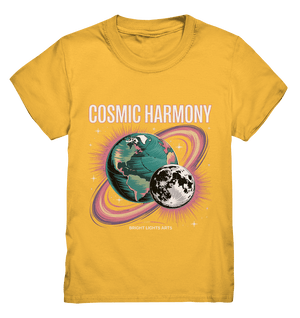 Cosmic Harmony ???????? – Erde & Mond in perfektem Gleichklang - Kids Premium Shirt | Kids & Babys | Dark Shadows Arts