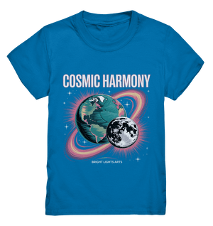 Cosmic Harmony ???????? – Erde & Mond in perfektem Gleichklang - Kids Premium Shirt | Kids & Babys | Dark Shadows Arts
