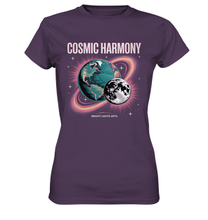 Cosmic Harmony ???????? – Erde & Mond in perfektem Gleichklang - Ladies Premium Shirt | Lady - Shirts | Dark Shadows Arts