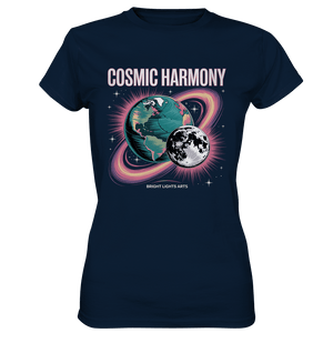 Cosmic Harmony ???????? – Erde & Mond in perfektem Gleichklang - Ladies Premium Shirt | Lady - Shirts | Dark Shadows Arts