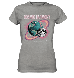 Cosmic Harmony ???????? – Erde & Mond in perfektem Gleichklang - Ladies Premium Shirt | Lady - Shirts | Dark Shadows Arts