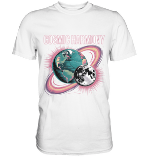 Cosmic Harmony ???????? – Erde & Mond in perfektem Gleichklang - Premium Shirt | Unisex - Shirts | Dark Shadows Arts