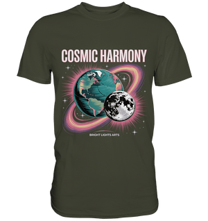 Cosmic Harmony ???????? – Erde & Mond in perfektem Gleichklang - Premium Shirt | Unisex - Shirts | Dark Shadows Arts