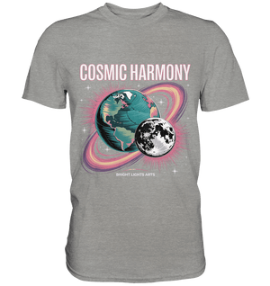 Cosmic Harmony ???????? – Erde & Mond in perfektem Gleichklang - Premium Shirt | Unisex - Shirts | Dark Shadows Arts