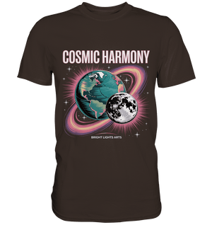 Cosmic Harmony ???????? – Erde & Mond in perfektem Gleichklang - Premium Shirt | Unisex - Shirts | Dark Shadows Arts