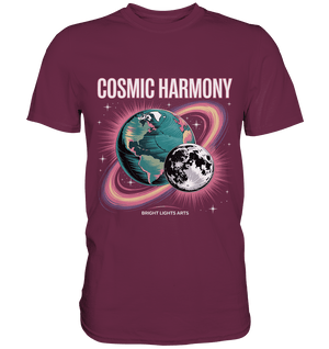 Cosmic Harmony ???????? – Erde & Mond in perfektem Gleichklang - Premium Shirt | Unisex - Shirts | Dark Shadows Arts