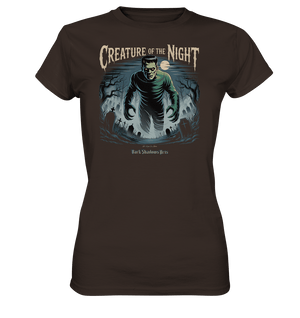 Creature of the Night – Klassischer Horror trifft düstere Friedhofsstimmung - Ladies Premium Shirt | Lady - Shirts | Dark Shadows Arts