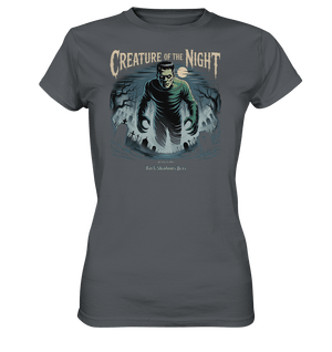 Creature of the Night – Klassischer Horror trifft düstere Friedhofsstimmung - Ladies Premium Shirt | Lady - Shirts | Dark Shadows Arts