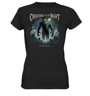 Creature of the Night – Klassischer Horror trifft düstere Friedhofsstimmung - Ladies Premium Shirt | Lady - Shirts | Dark Shadows Arts