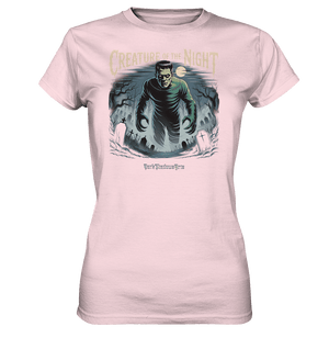 Creature of the Night – Klassischer Horror trifft düstere Friedhofsstimmung - Ladies Premium Shirt | Lady - Shirts | Dark Shadows Arts