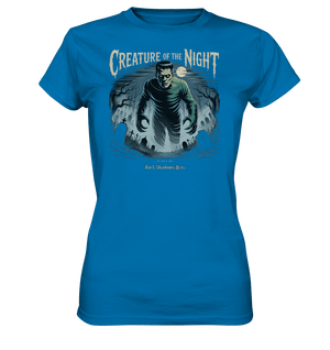 Creature of the Night – Klassischer Horror trifft düstere Friedhofsstimmung - Ladies Premium Shirt | Lady - Shirts | Dark Shadows Arts