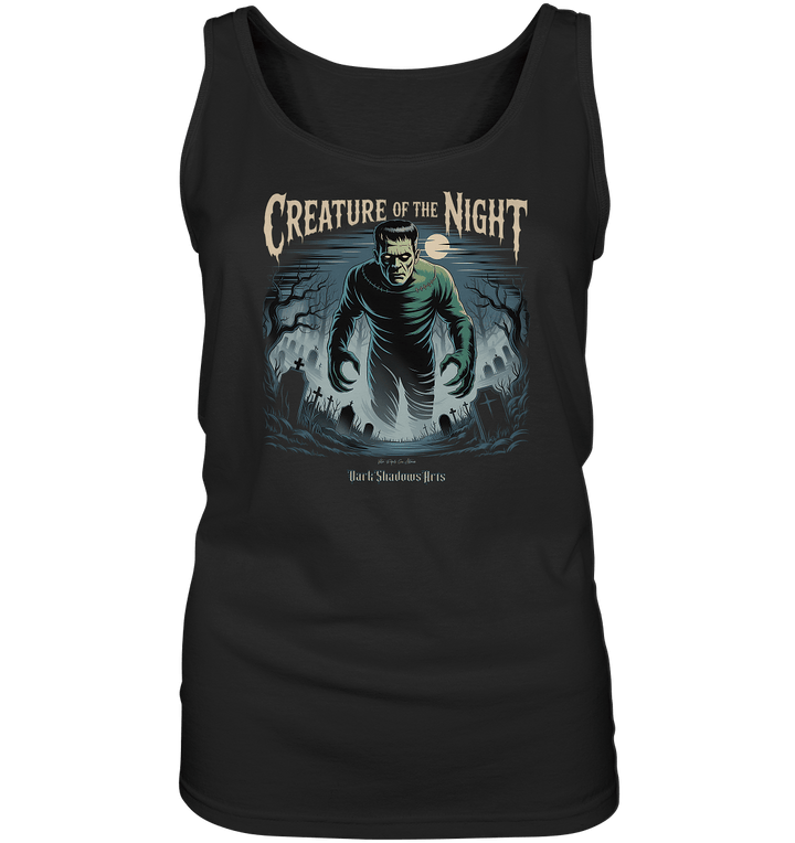 Creature of the Night – Klassischer Horror trifft düstere Friedhofsstimmung - Ladies Tank - Top | Tank - Tops | Dark Shadows Arts