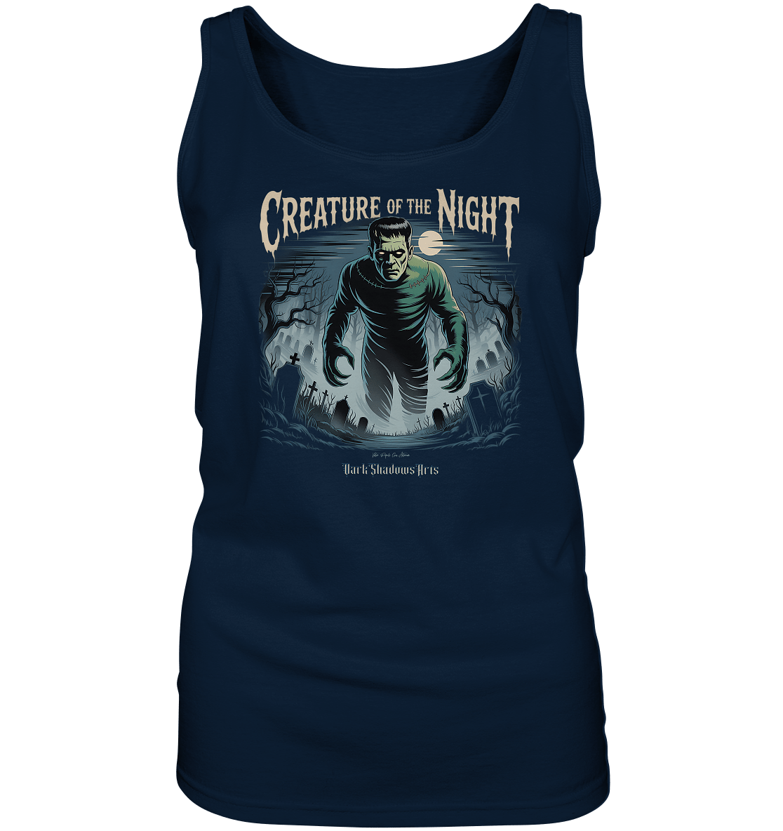 Creature of the Night – Klassischer Horror trifft düstere Friedhofsstimmung - Ladies Tank - Top | Tank - Tops | Dark Shadows Arts