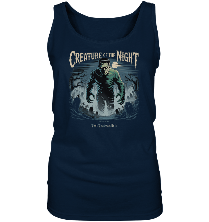 Creature of the Night – Klassischer Horror trifft düstere Friedhofsstimmung - Ladies Tank - Top | Tank - Tops | Dark Shadows Arts