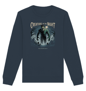 Creature of the Night – Klassischer Horror trifft düstere Friedhofsstimmung - Organic Basic Unisex Sweatshirt | Sweatshirts | Dark Shadows Arts