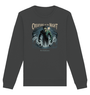 Creature of the Night – Klassischer Horror trifft düstere Friedhofsstimmung - Organic Basic Unisex Sweatshirt | Sweatshirts | Dark Shadows Arts