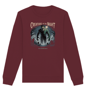 Creature of the Night – Klassischer Horror trifft düstere Friedhofsstimmung - Organic Basic Unisex Sweatshirt | Sweatshirts | Dark Shadows Arts