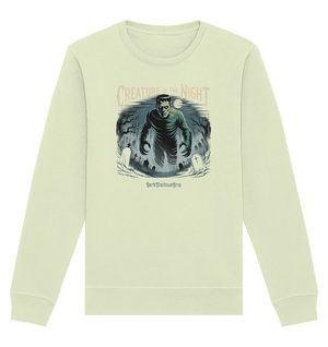 Creature of the Night – Klassischer Horror trifft düstere Friedhofsstimmung - Organic Basic Unisex Sweatshirt | Sweatshirts | Dark Shadows Arts
