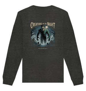 Creature of the Night – Klassischer Horror trifft düstere Friedhofsstimmung - Organic Basic Unisex Sweatshirt | Sweatshirts | Dark Shadows Arts