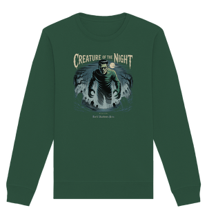 Creature of the Night – Klassischer Horror trifft düstere Friedhofsstimmung - Organic Basic Unisex Sweatshirt | Sweatshirts | Dark Shadows Arts