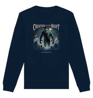 Creature of the Night – Klassischer Horror trifft düstere Friedhofsstimmung - Organic Basic Unisex Sweatshirt | Sweatshirts | Dark Shadows Arts