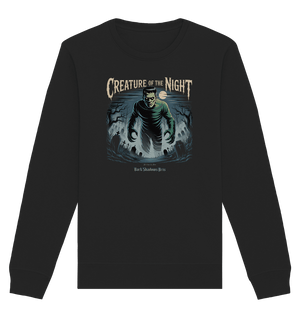 Creature of the Night – Klassischer Horror trifft düstere Friedhofsstimmung - Organic Basic Unisex Sweatshirt | Sweatshirts | Dark Shadows Arts