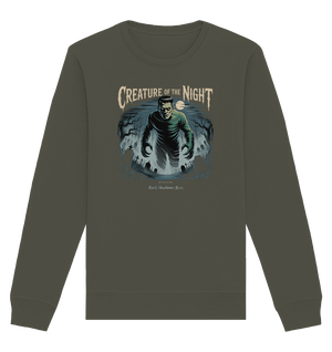 Creature of the Night – Klassischer Horror trifft düstere Friedhofsstimmung - Organic Basic Unisex Sweatshirt | Sweatshirts | Dark Shadows Arts