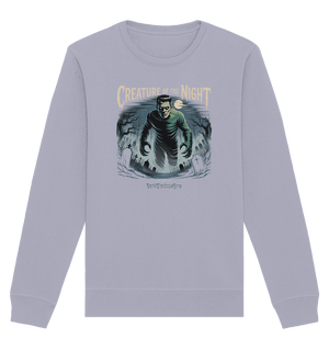 Creature of the Night – Klassischer Horror trifft düstere Friedhofsstimmung - Organic Basic Unisex Sweatshirt | Sweatshirts | Dark Shadows Arts