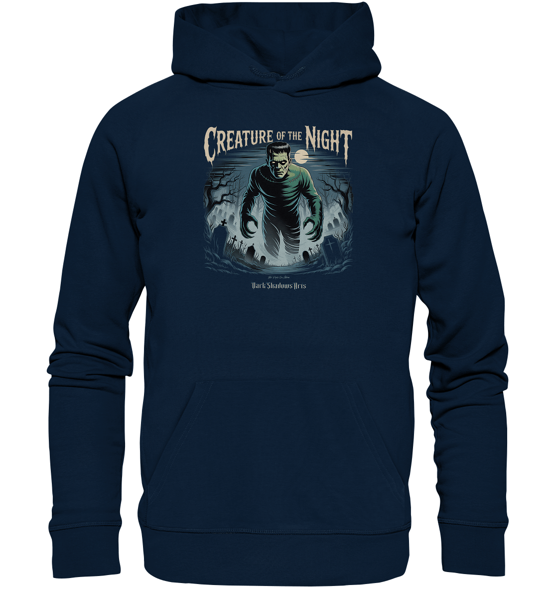 Creature of the Night – Klassischer Horror trifft düstere Friedhofsstimmung - Organic Hoodie | Hoodies | Dark Shadows Arts
