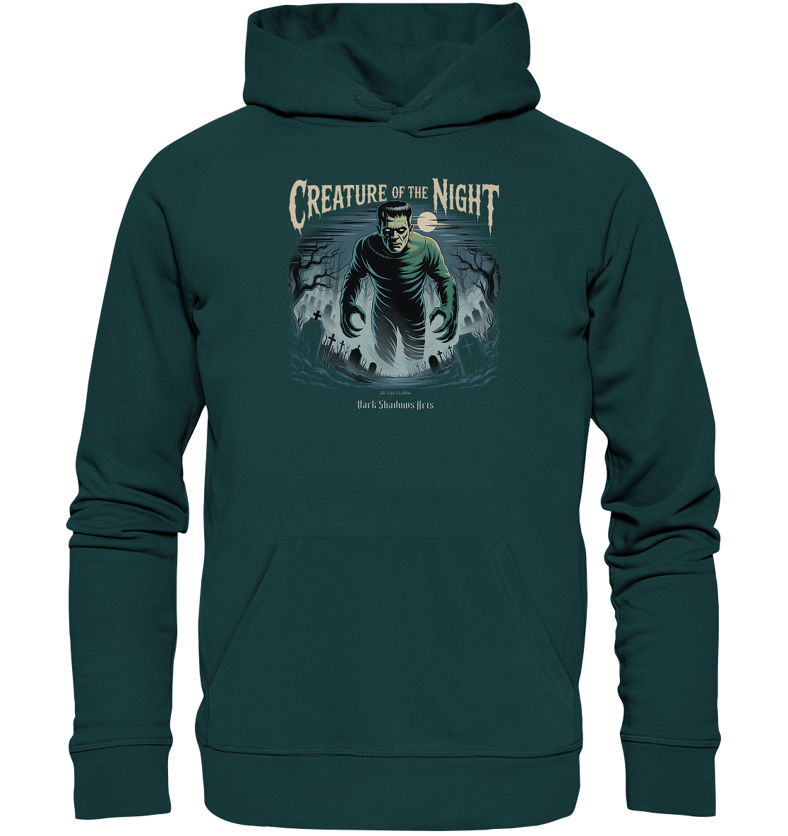 Creature of the Night – Klassischer Horror trifft düstere Friedhofsstimmung - Organic Hoodie | Hoodies | Dark Shadows Arts