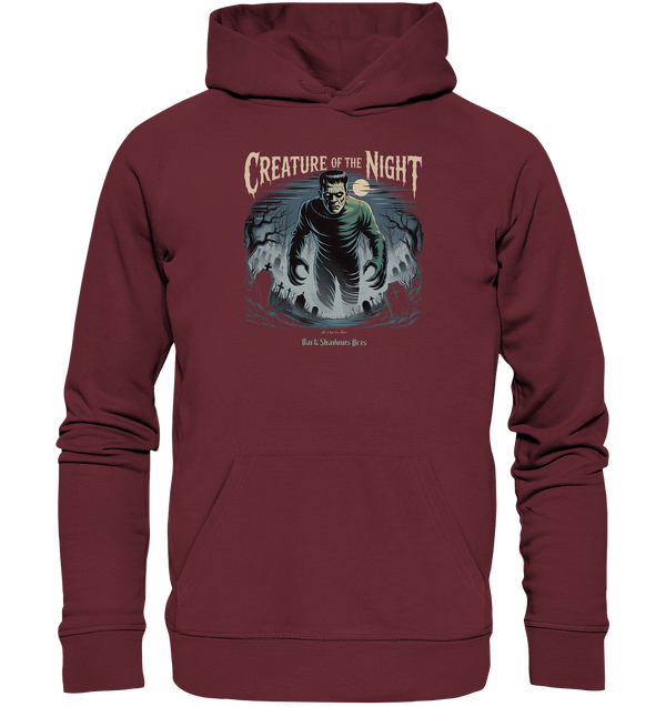 Creature of the Night – Klassischer Horror trifft düstere Friedhofsstimmung - Organic Hoodie | Hoodies | Dark Shadows Arts