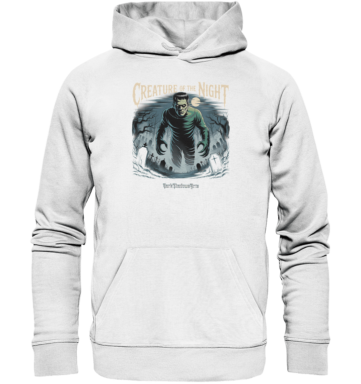 Creature of the Night – Klassischer Horror trifft düstere Friedhofsstimmung - Organic Hoodie | Hoodies | Dark Shadows Arts