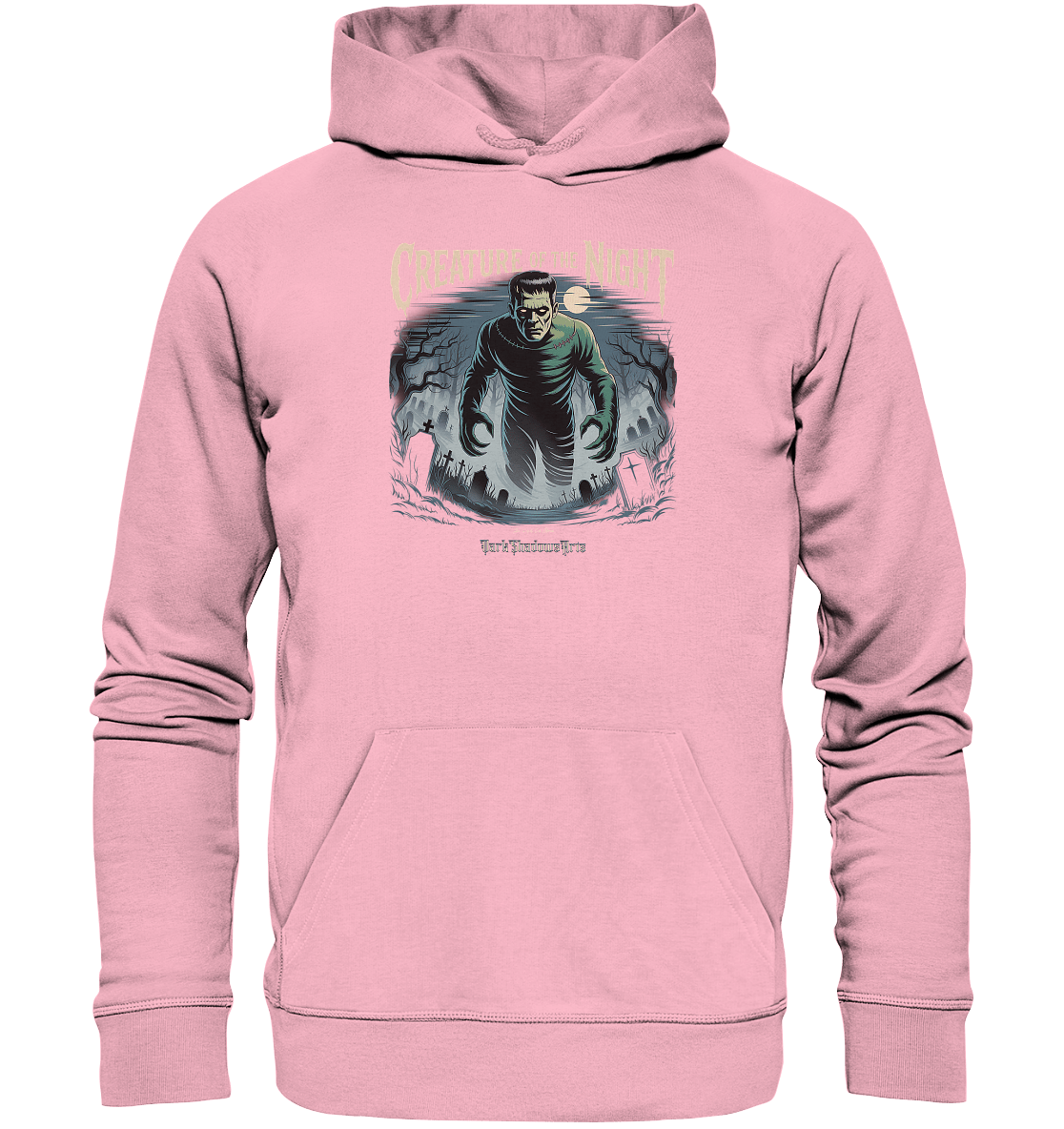 Creature of the Night – Klassischer Horror trifft düstere Friedhofsstimmung - Organic Hoodie | Hoodies | Dark Shadows Arts