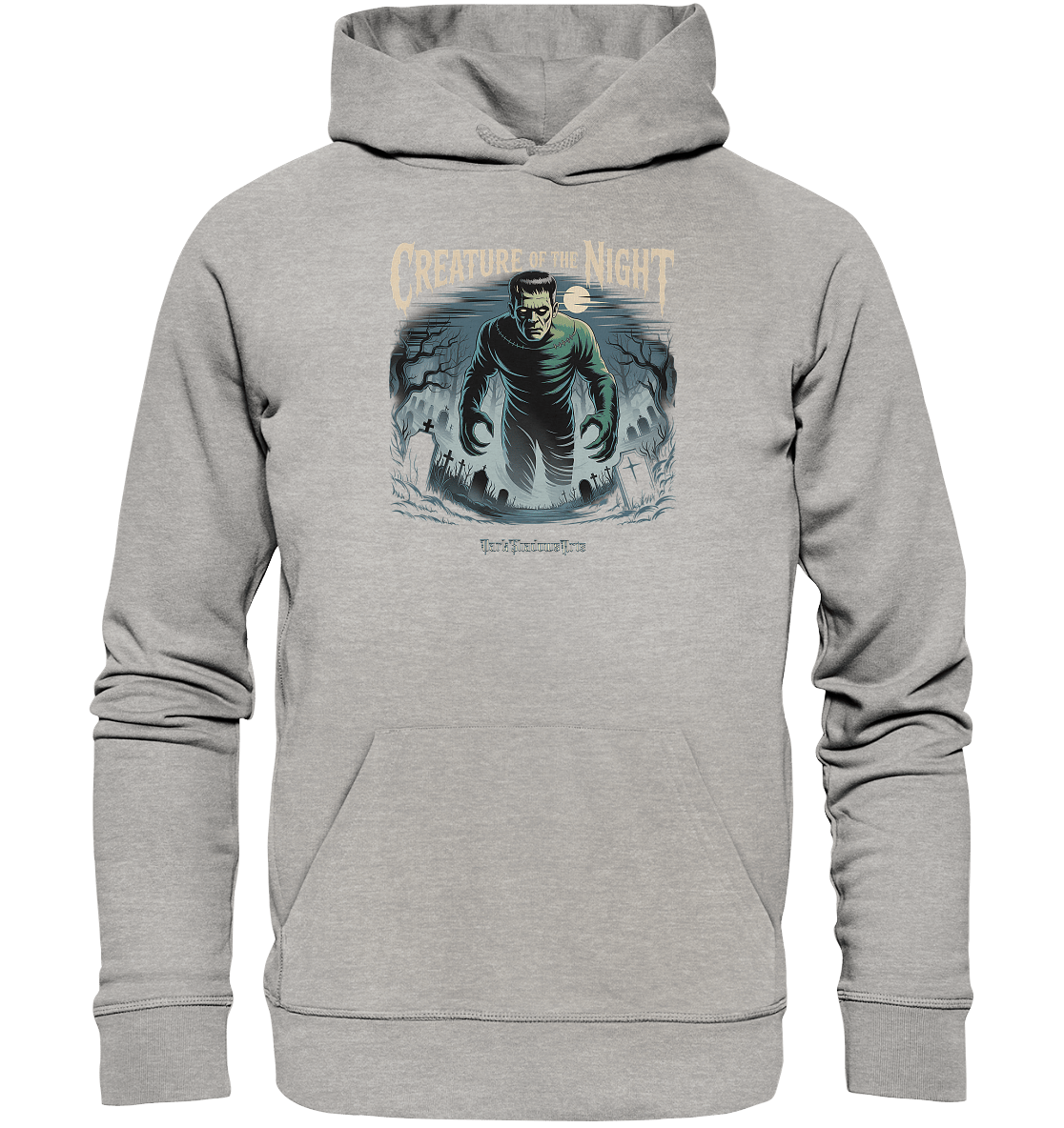 Creature of the Night – Klassischer Horror trifft düstere Friedhofsstimmung - Organic Hoodie | Hoodies | Dark Shadows Arts