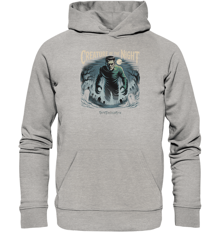Creature of the Night – Klassischer Horror trifft düstere Friedhofsstimmung - Organic Hoodie | Hoodies | Dark Shadows Arts
