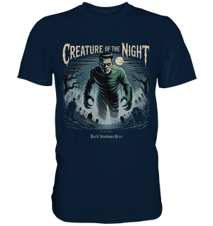 Creature of the Night – Klassischer Horror trifft düstere Friedhofsstimmung - Premium Shirt | Unisex - Shirts | Dark Shadows Arts
