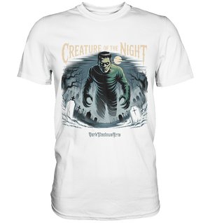 Creature of the Night – Klassischer Horror trifft düstere Friedhofsstimmung - Premium Shirt | Unisex - Shirts | Dark Shadows Arts