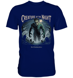 Creature of the Night – Klassischer Horror trifft düstere Friedhofsstimmung - Premium Shirt | Unisex - Shirts | Dark Shadows Arts